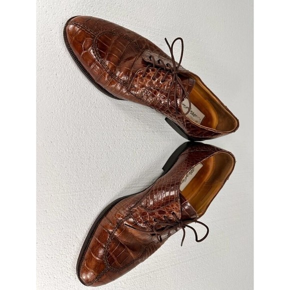 GENTLY USED .. Mezlan Alligator, Brown, Shoes Size: 9.5 - Picture 5 of 13